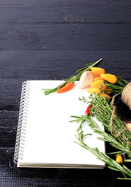istock cover cookbook notebook on a black wooden background 496804146