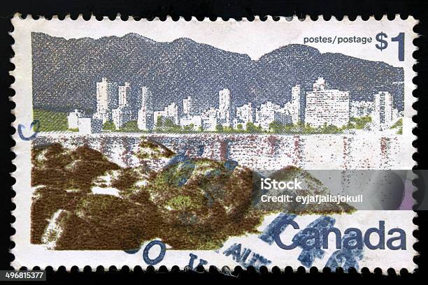 1 Canada Stamp Stock Photo - Download Image Now - Canada, Postcard, Postage Stamp