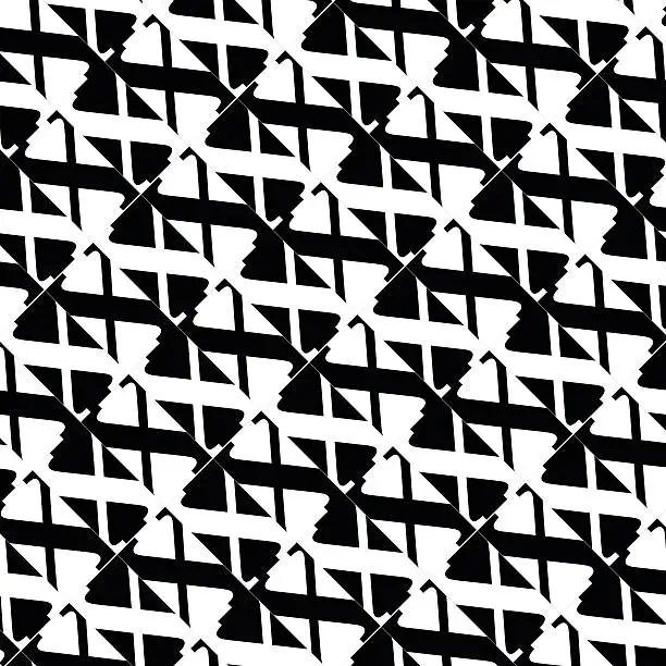 Vector illustration of abstract black and white stripe shape background