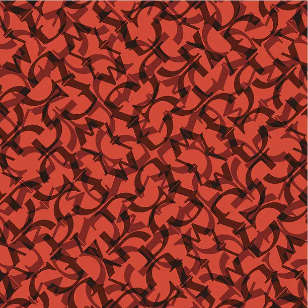 Vector illustration of abstract red shape background