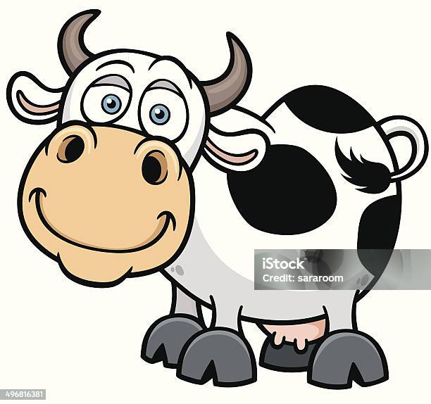 Cow Stock Illustration - Download Image Now - Cow, Cute, Domestic Cattle