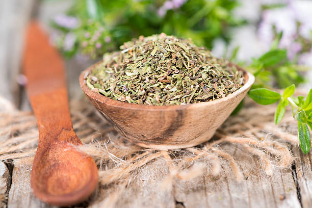 istock Dried Winter Savory in a bowl 496818371