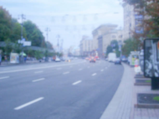 istock Defocused background of Khreshchatyk street in Kiev. 496819204