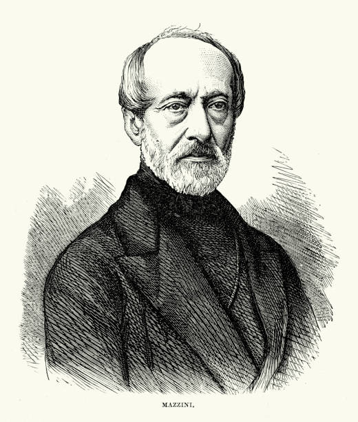 giuseppe mazzini. - giuseppe mazzini stock-grafiken, -clipart, -cartoons und -symbole