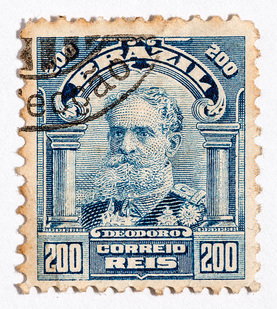 istock Vintage antique old postage stamp from Brazil 496819423