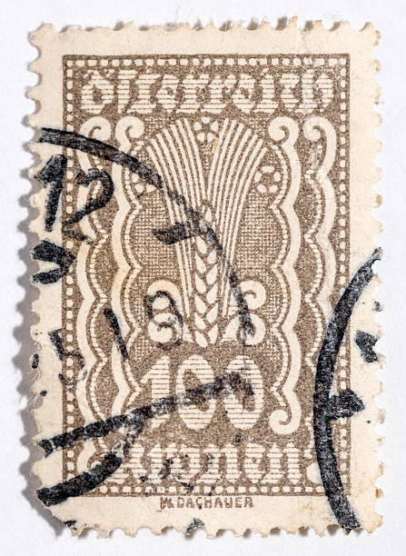 istock Vintage antique old postage stamp from Austria 496819433