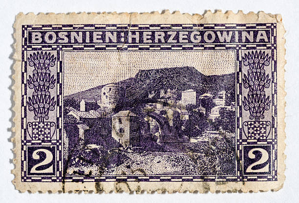 istock Vintage antique old postage stamp from Jugoslavia 496819445