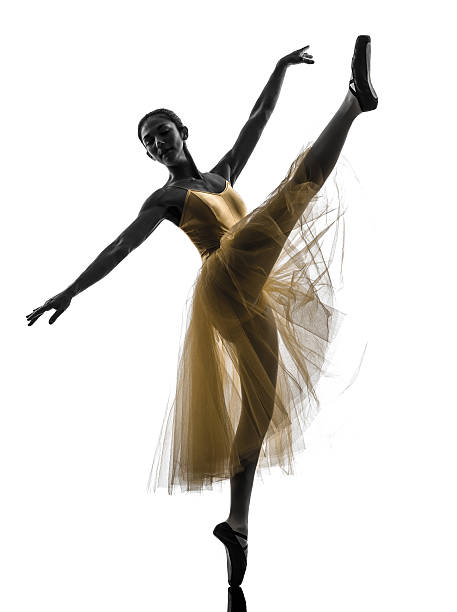 istock woman  ballerina ballet dancer dancing silhouette 496819913