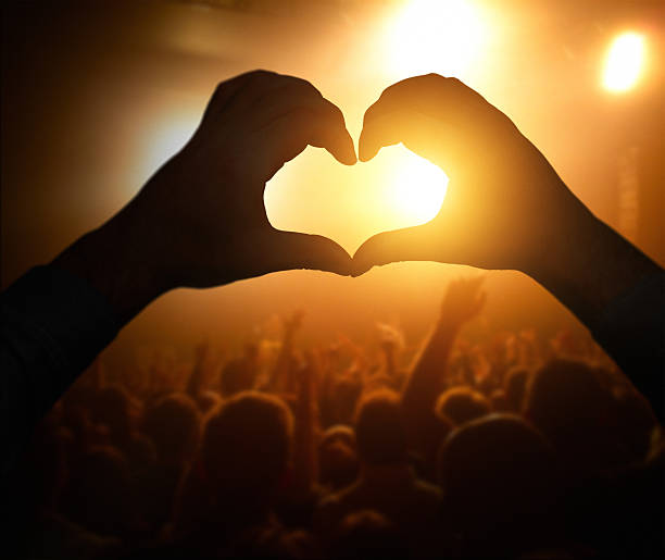 istock heart shape sign at the concert 496820319
