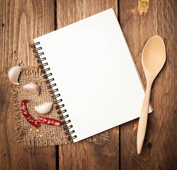istock blank recipe book with wooden spoon 496822038
