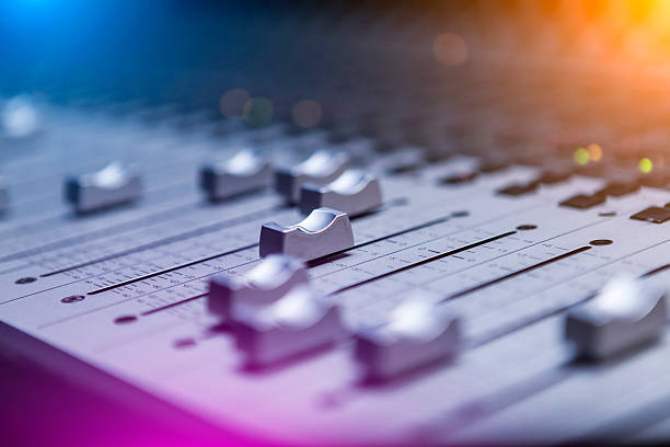 Sound Mixing Sound mixer close-up sound mixer photos stock pictures, royalty-free photos & images