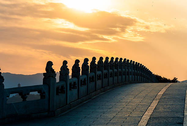 istock The arch bridge in Summer Palace at dusk 496824150
