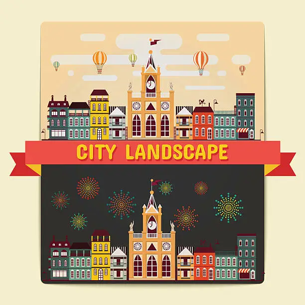 Vector illustration of City Landscape