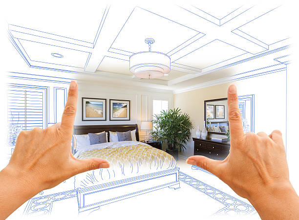 istock Hands Framing Custom Bedroom Drawing Photograph Combination 496825302