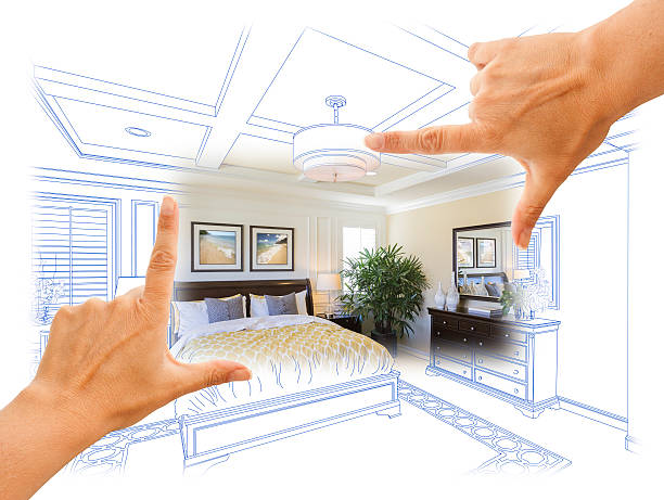 istock Hands Framing Custom Bedroom Drawing Photograph Combination 496825328