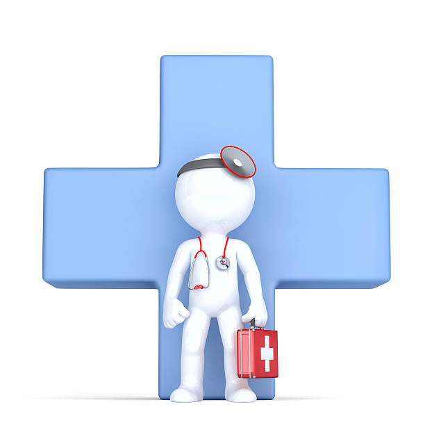 istock 3d Doctor. Isolated, contains clipping path. 496827438
