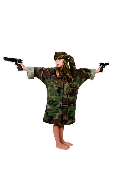 istock Little Girl Soldier 496827556