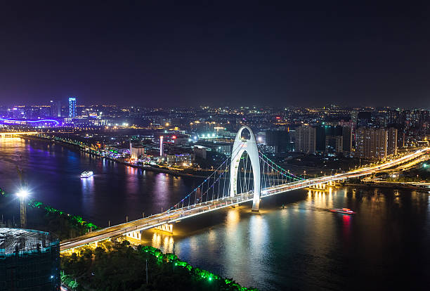 istock Elevated View of Guangzhou Liede Bridge 496828414