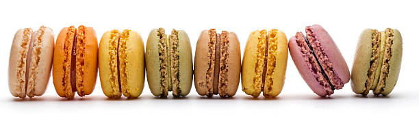 istock Colorful macaron French cookies 496829798