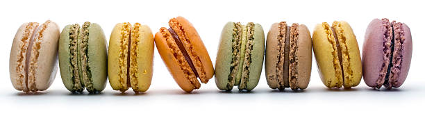 istock Colorful macaron French cookies 496829832