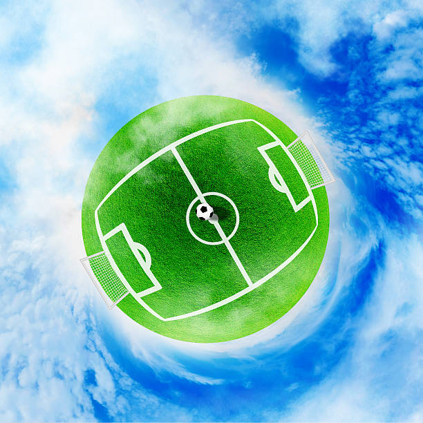 istock Football green planet 496830125