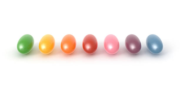 istock Candy, Rainbow Colored Jelly Beans Isolated on White Background 496830380