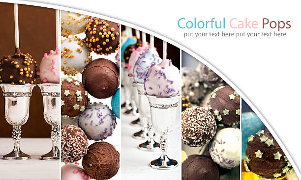 Colorful cake pops