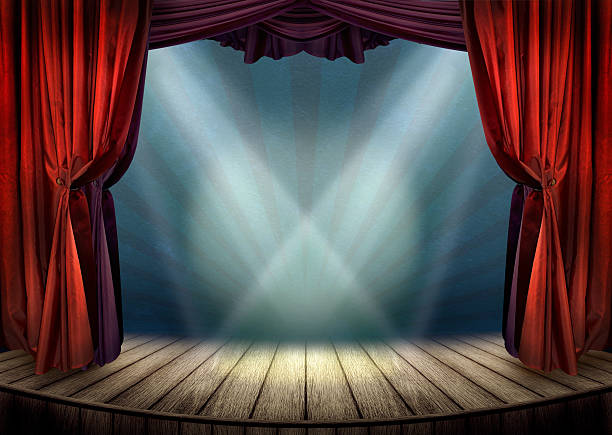 Theater stage concept stock photo