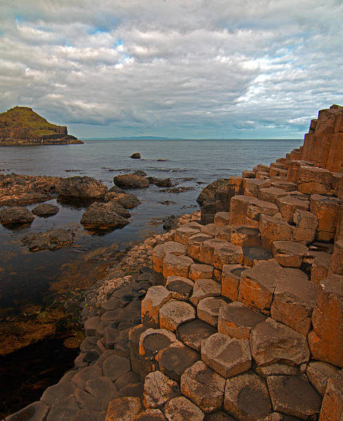 istock Giants Causeway at morning tide 496832594