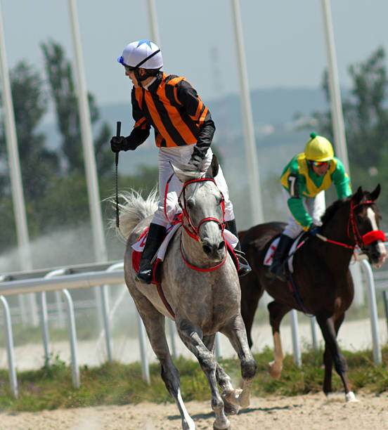 istock Finish horse racing in Pyatigorsk. 496832612