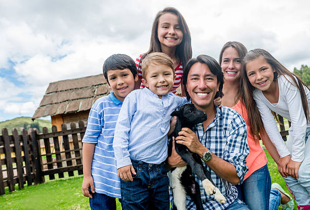 istock Family at an animal farm 496833533