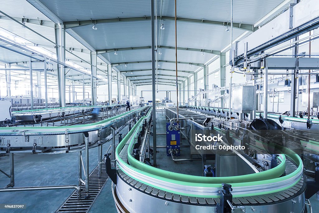 Bebidas planta de producción en China - Foto de stock de Fábrica libre de derechos