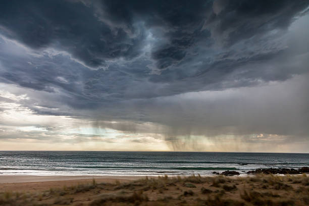 istock Stormy sea and heavy clouds 496849076
