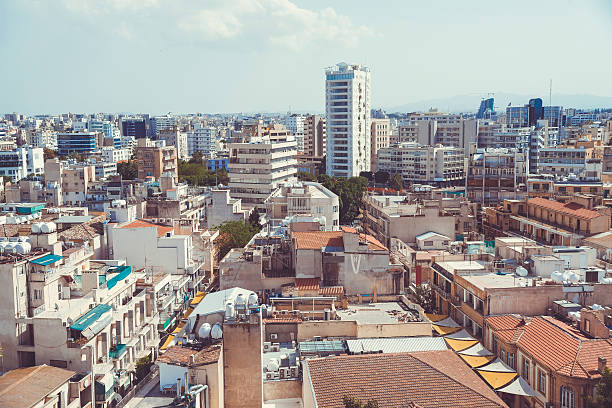 istock High angle view at Nicosia city. Cyprus 496851520