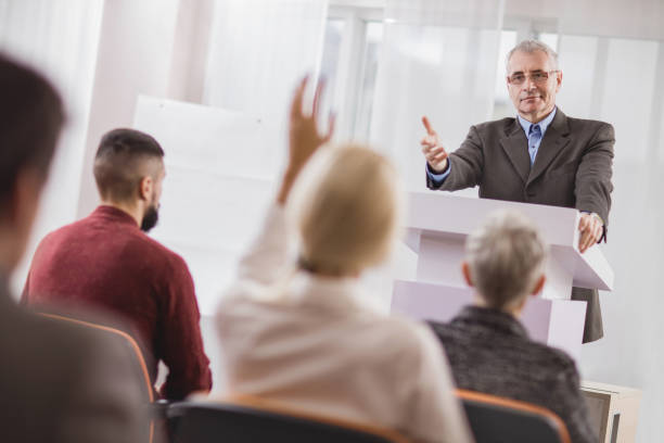 istock Yes colleague, would you like to say something? 496851786
