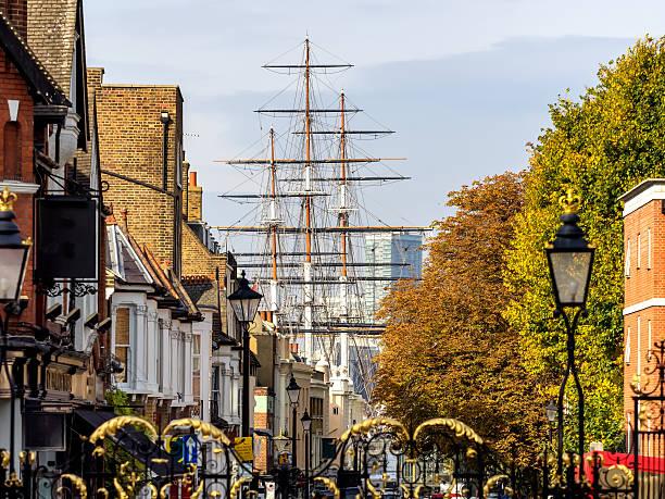 Streets in Greenwich Village London Streets in Greenwich Village London, UK greenwich london stock pictures, royalty-free photos & images