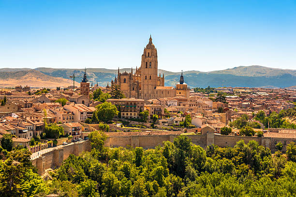 Segovia Cathedral Spain stock photo