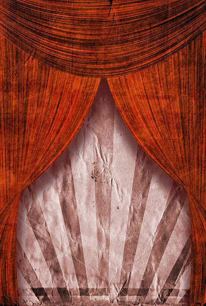 Vertical retro revival sunbeam poster background in colour