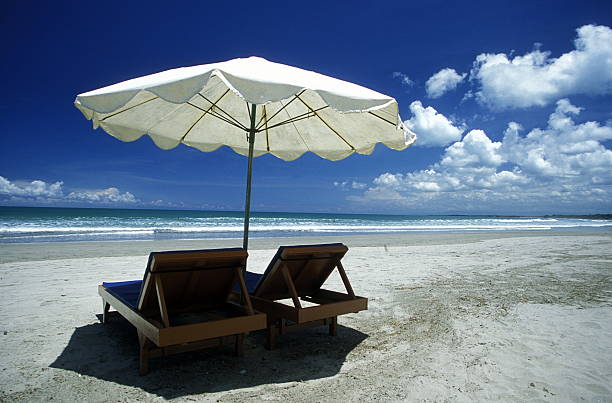 A beach in Nusa Dua in the south of the island of Bali in Indonesia in South East Asia.