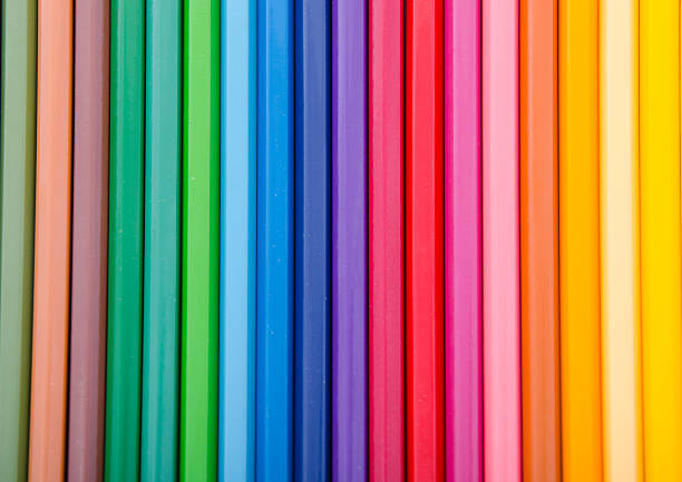 istock Pencil or crayon colors form a colorful background 496854257