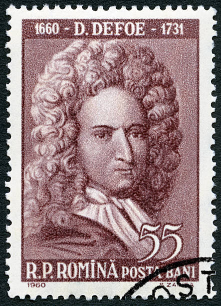 Postage stamp Romania 1960 shows Daniel Defoe (1660-1731)