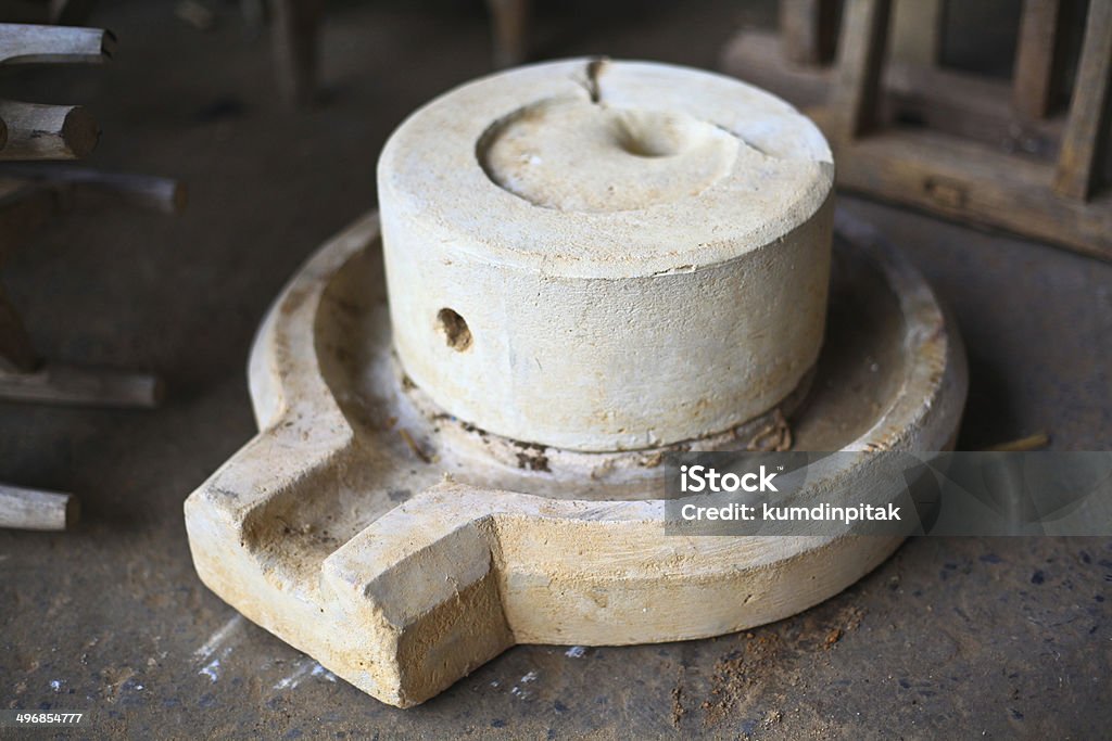 The Ancient grain grinding millstones Ancient Stock Photo