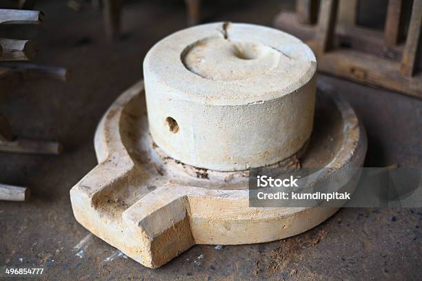 The Ancient Grain Grinding Millstones Stock Photo - Download Image Now - Ancient, Antique, Cereal Plant