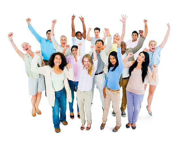 istock Group of Multiethnic Diverse People Celebrating 496854961