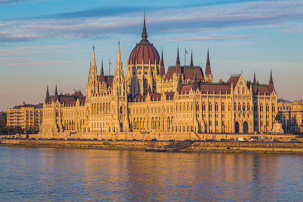 istock Hungarian Parliament building at Sunset 496855572