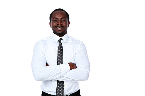 istock african businessman with arms folded 496859303