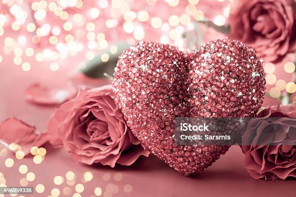 Valentine Heart Stock Photo - Download Image Now - 2015, Backgrounds, Birthday