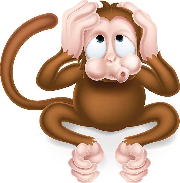 Cartoon Of Stupid Monkey Illustrations, Royalty-Free Vector Graphics & Clip  Art - iStock