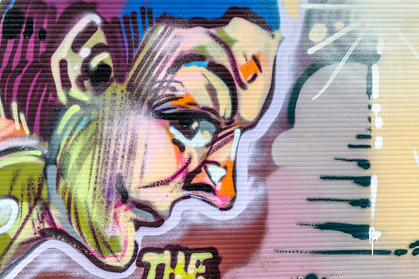 istock Beautiful street art graffiti. Abstract creative drawing fashion 496859623