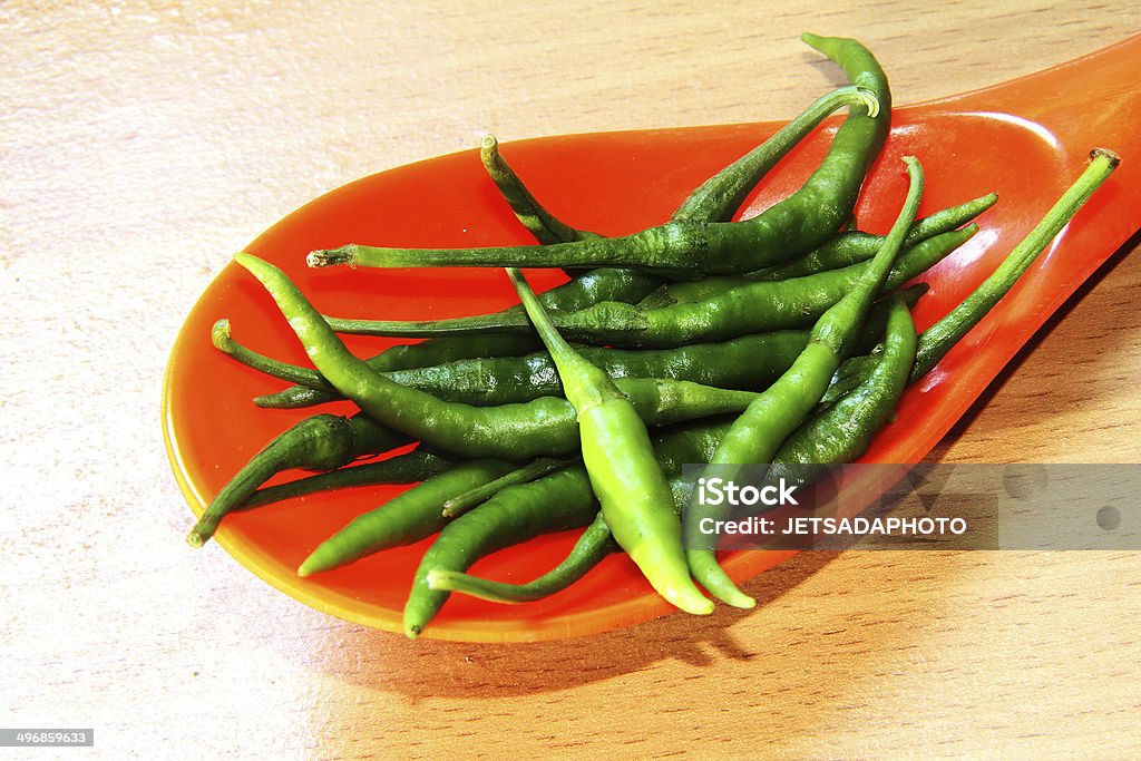 Verde chillies - Royalty-free Alimentação Saudável Foto de stock